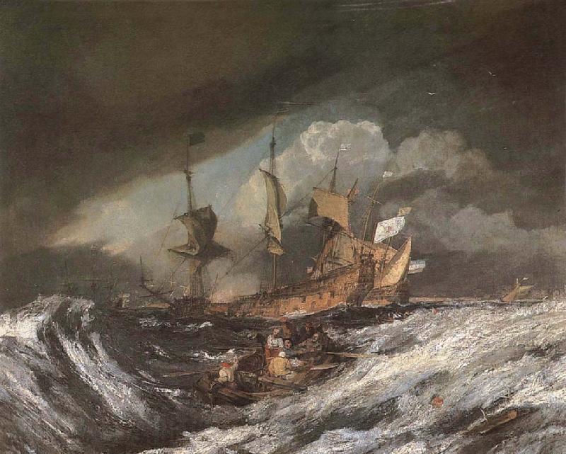Joseph Mallord William Turner Boat and war Norge oil painting art